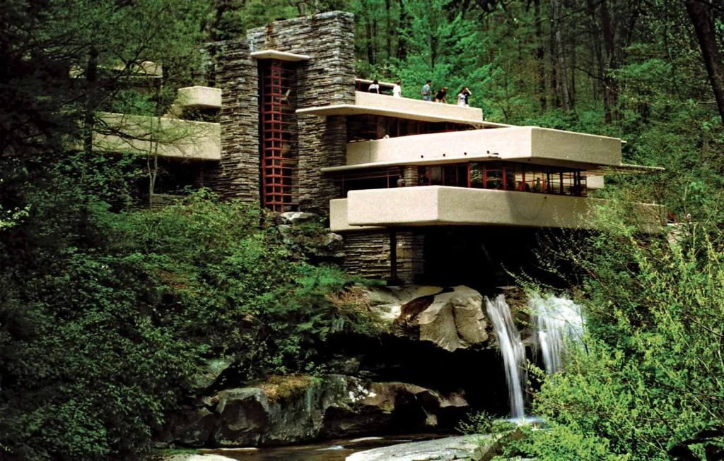 Modernist Buildings - Falling Water House Pennsylvania